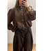 Color Club Blouse Liv - Dark Brown