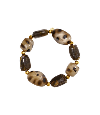 Armband Fien - Brown/Gold