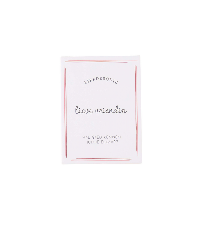 Zusss Friends Quiz Lovely Friend - Pink
