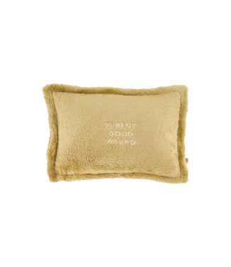 Zusss Kussen Fluffy Jij Bent Goud Waard 35x25cm - Ochre