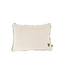 Zusss Kussen Hearts Print 35x25cm - Off White/Green