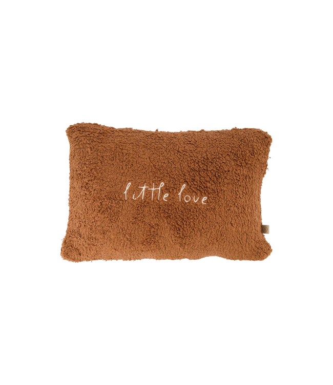 Zusss Kussen Teddy Little Love 35x25cm - Dark Brown