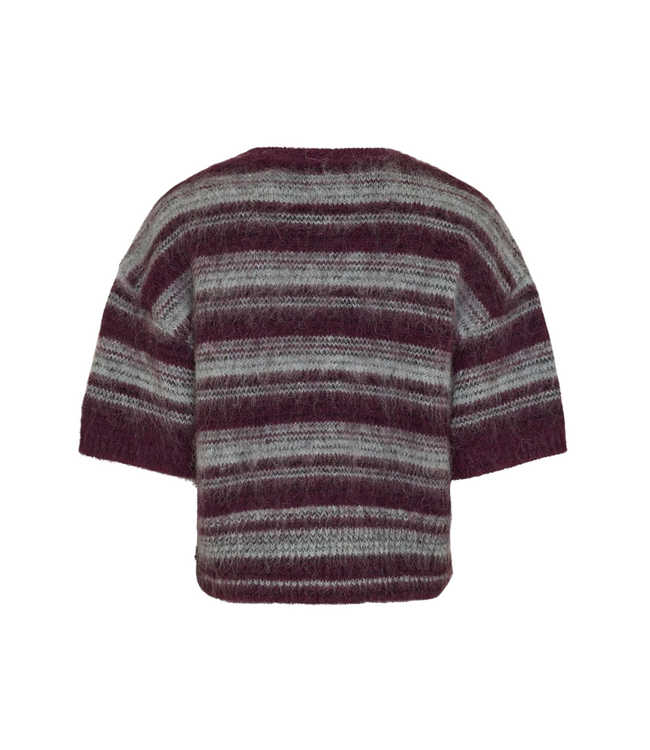 MSCH COPENHAGEN Lycie 2/4 Pullover - Potent Purple/Harbor Grey