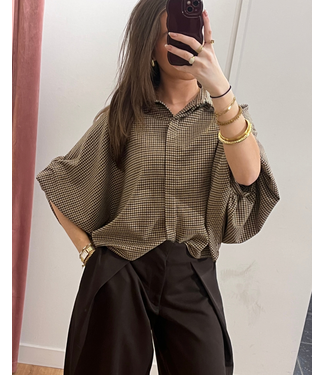 Blouse Fien - Brown/Black