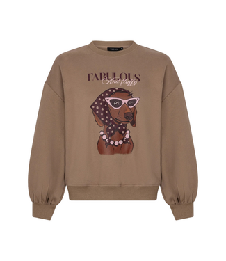 Ydence Sweater Iconic and Fluffy - Taupe