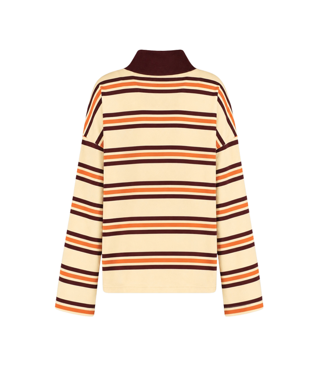 Harper & Yve Pollie Sweater - Paprika Stripe