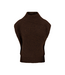 Zusss Chunky Sleeveless Turtleneck Sweater - Dark Choco
