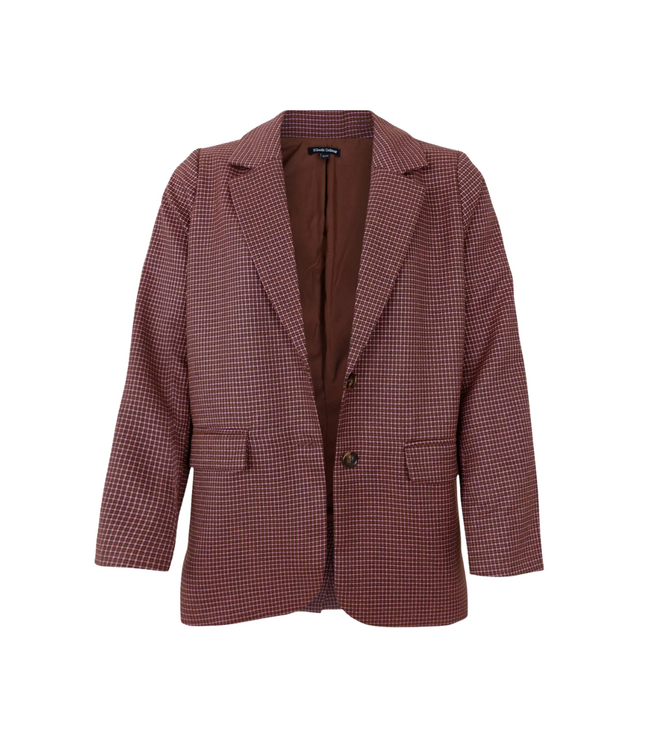 Black Colour Etienne Blazer - Light Pink