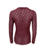 Black Colour Cecily Lace Blouse - Plum
