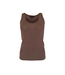 Black Colour Faye Lurex Top - Chocolate