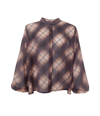 Black Colour Charlotte Shirt - Coffee