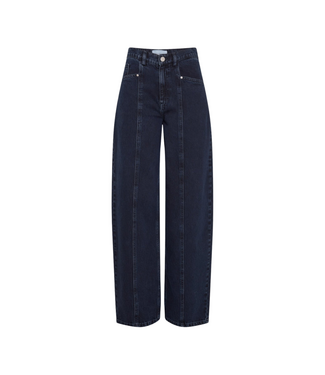 MSCH COPENHAGEN Utta Evi High Waist Tapered Jeans - Blue Black Wash