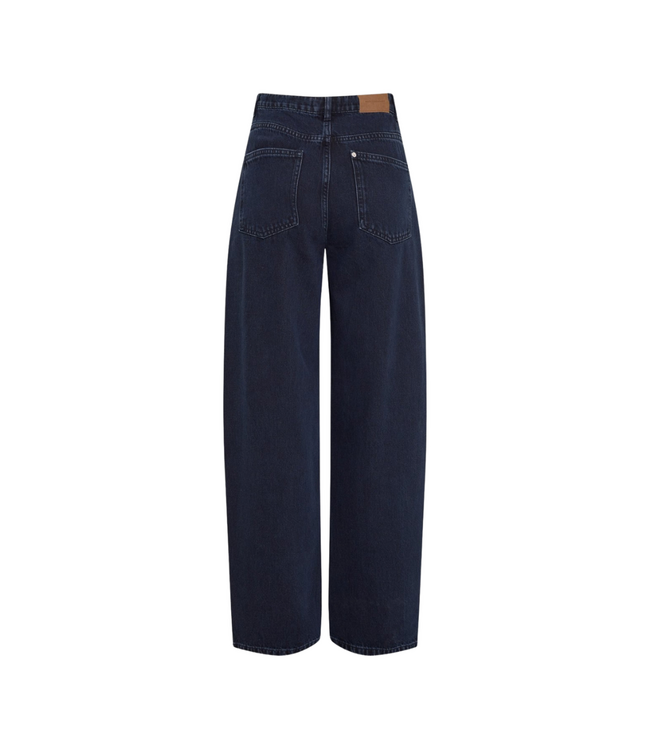 MSCH COPENHAGEN Utta Evi High Waist Tapered Jeans - Blue Black Wash