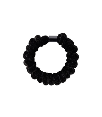 Black Colour Katya Velvet Elastic - Black