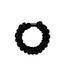 Black Colour Katya Velvet Elastic - Black