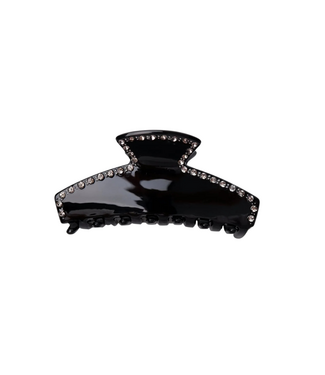 Black Colour Morena Medium Hair Claw - Black