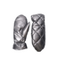Black Colour Paloma Quilted Mittens - Gun