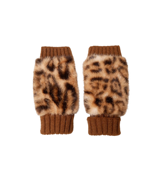 Black Colour Petula Handwarmers - Camel