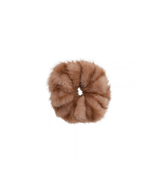 Black Colour Magne Scrunchie - Latte