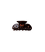 Black Colour Dona Hair Claw - Coffee