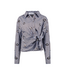 Nukus Amy Blouse Stripe - Chocolate/Sky