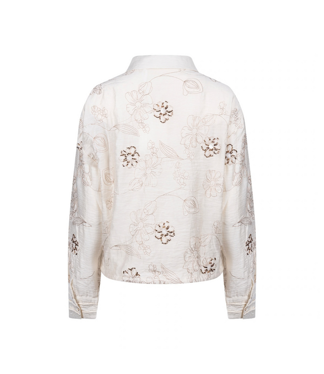 Nukus Aaliya Blouse Embroidery - Off White
