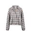 Nukus Dominique Jacket Check - Taupe/Off White