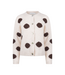 Nukus Laure Cardigan Dots - Off White/Chocolate