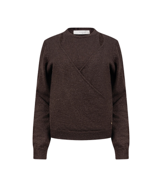 Nukus Merel Pullover Lurex - Chocolate