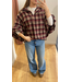 Blouse Pien - Red/Black/Beige