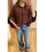 Blouse Fien - Red/Beige