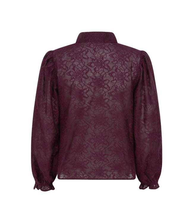 Ydence Blouse Victoria - Burgundy