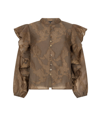 Ydence Blouse Gina - Coffee Brown