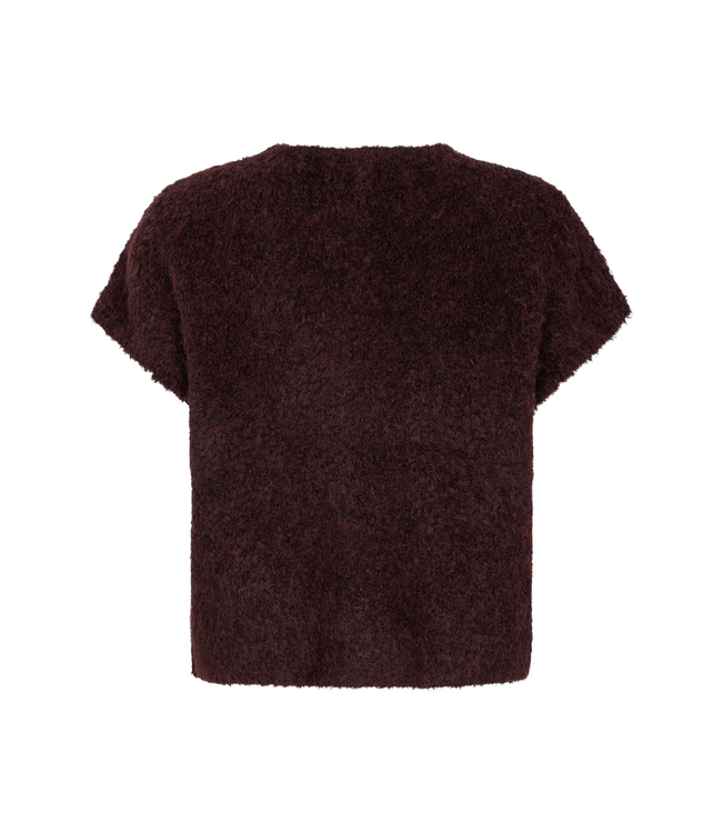 Ydence Knitted Cardigan Rochelle - Plum