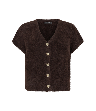 Ydence Knitted Cardigan Rochelle - Coffee Brown
