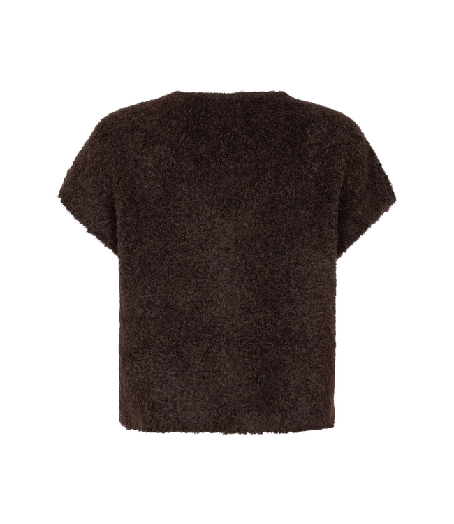 Ydence Knitted Cardigan Rochelle - Coffee Brown
