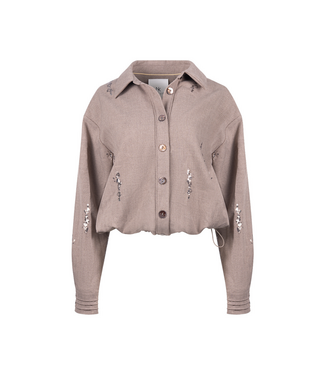 Nukus Annelynn Blouse Paillet - Taupe