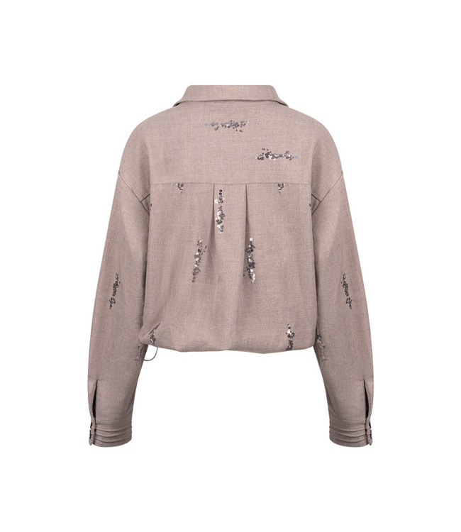 Nukus Annelynn Blouse Paillet - Taupe