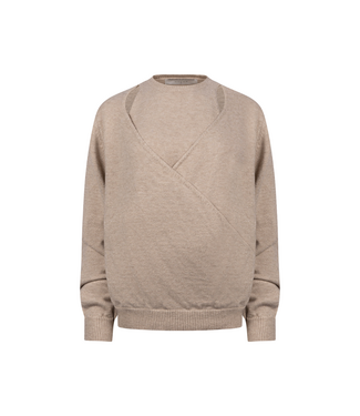 Nukus Merel Pullover Lurex - Sand Melange