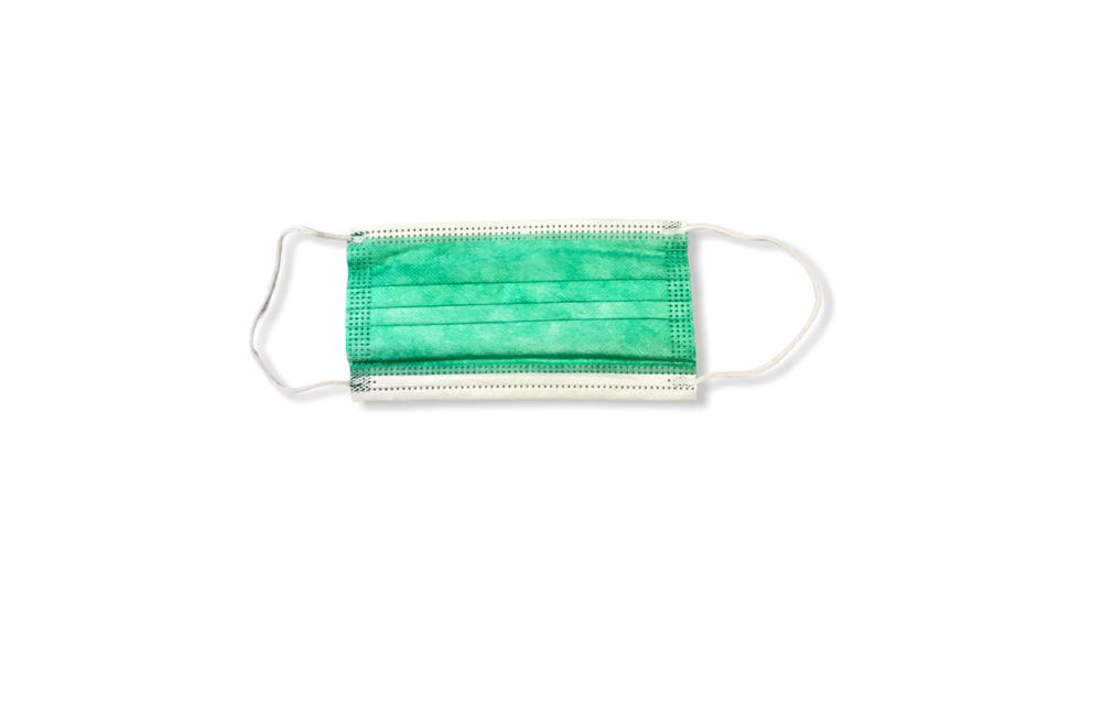 Groen 3-laags mondkapjes Conform UNE-EN 14683-01-2020