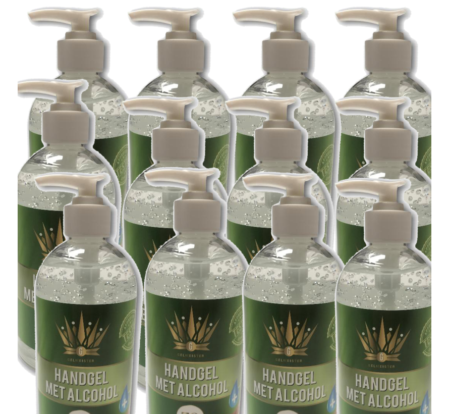 ALCOHOL GEL ONTSMETTINGSMIDDEL VOOR DE HANDEN - 500ML