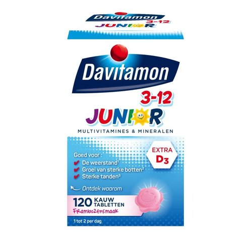 Davitamon Junior 3+ framboos