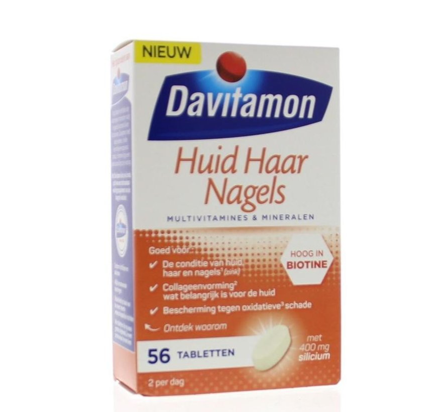 Huid Haar en Nagels Vitaminen 56 Tabletten