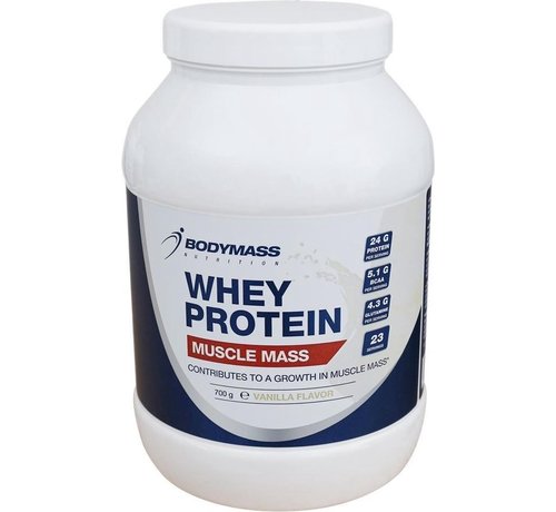 Bodymass Bodymass whey protein - Muscle mass - vanille, 700 gr
