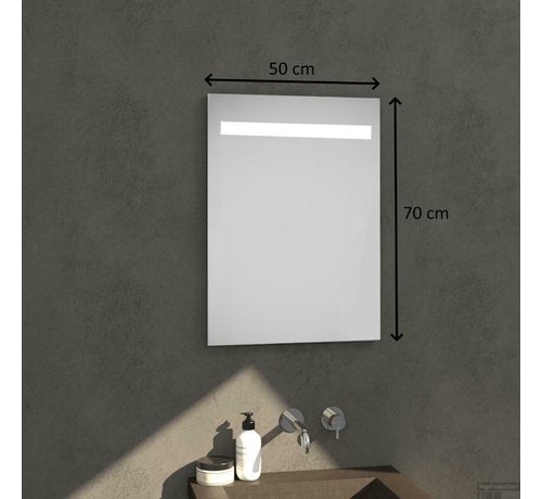 Drogistonline.eu Badkamerspiegel met Verlichting - Wandspiegel 50x70x03 cm