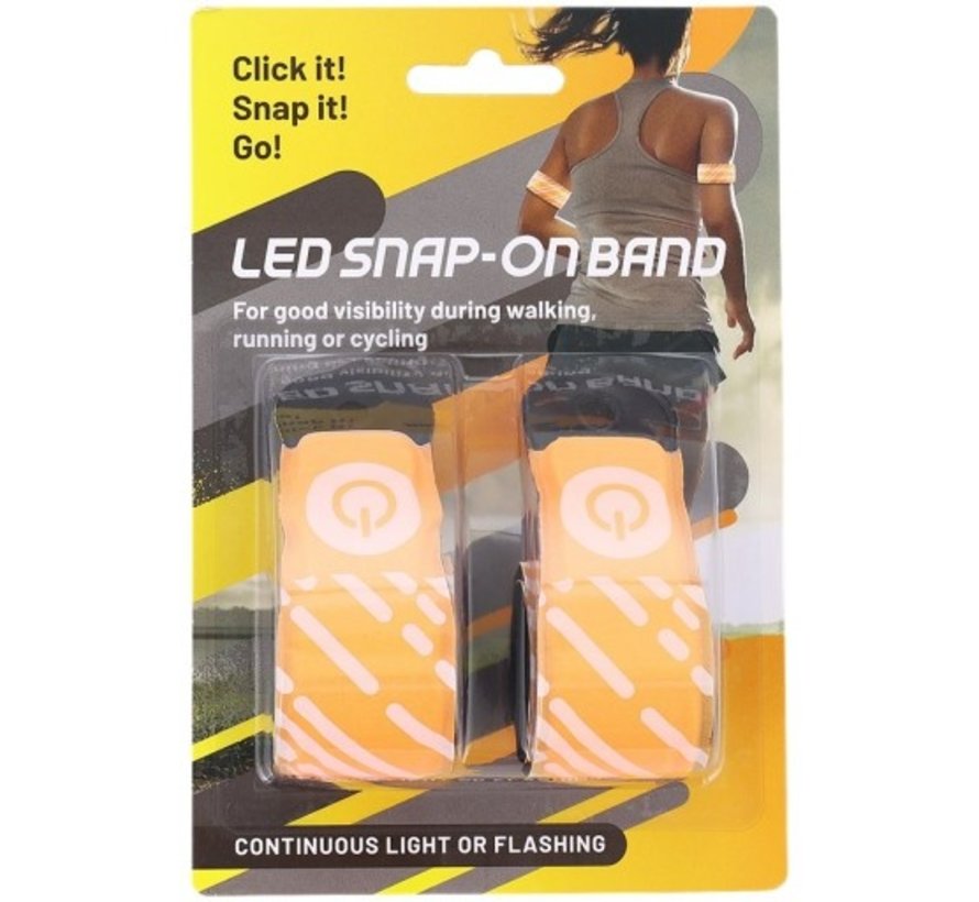 Led Klapband Set 2 | Led Sport Armband |Hardloop verlichting