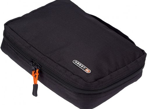 Abbey toilettas met divider 22 x 17 x 7 cm zwart