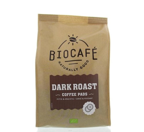 Biocafe Coffee pads dark roast bio