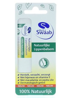 Dr Swaab Lippenbalsem 100% natuurlijk blister