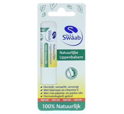 Dr Swaab Lippenbalsem 100% natuurlijk blister